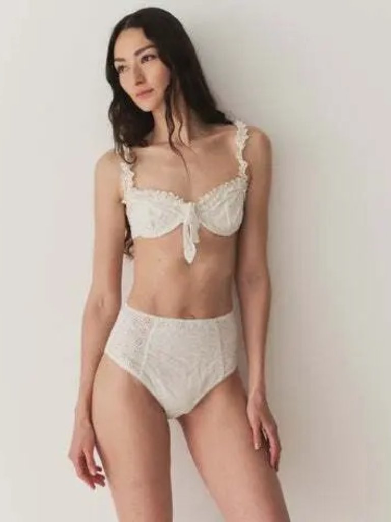 Den Seaside Bikini Top And Laguna Bottoms In Salt